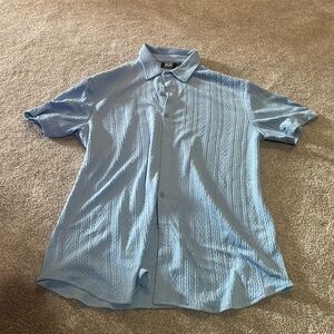 Amazon Blue Casual Button Down Shirt